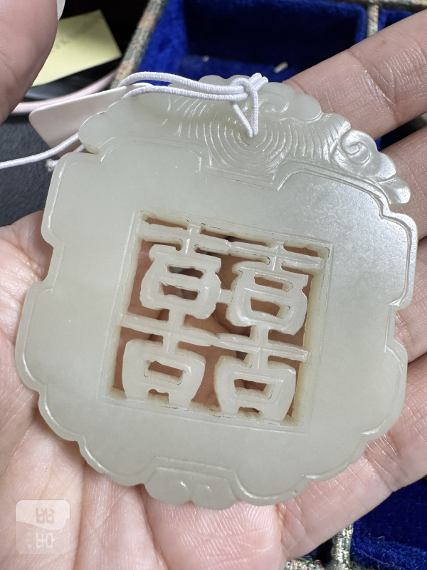 清 玉双喜佩 - 图8